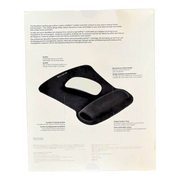 belkin Waverest Gel Mouse Pad Black - Picture 2 of 4
